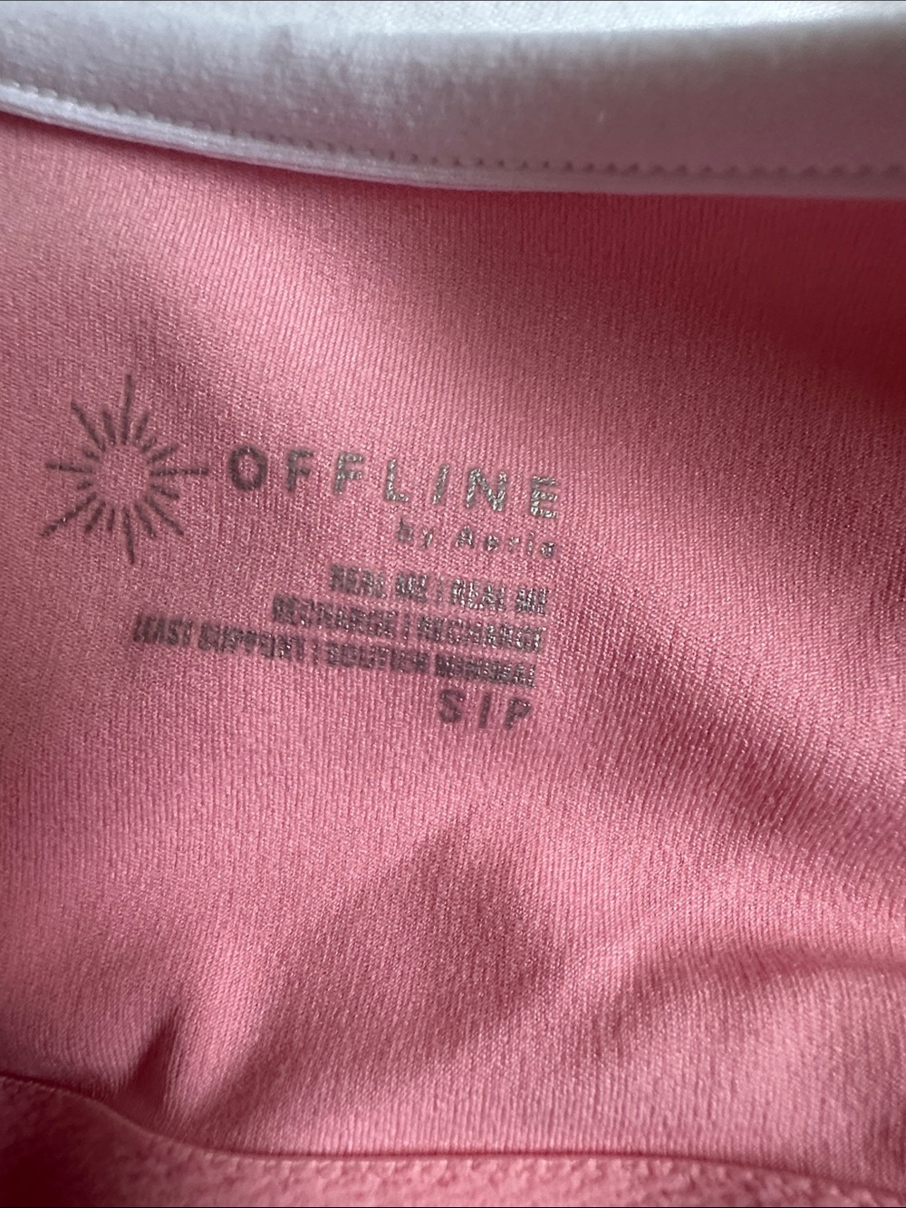 Pink V-Neck Tank Top with White Trim - Picture 2 of 6